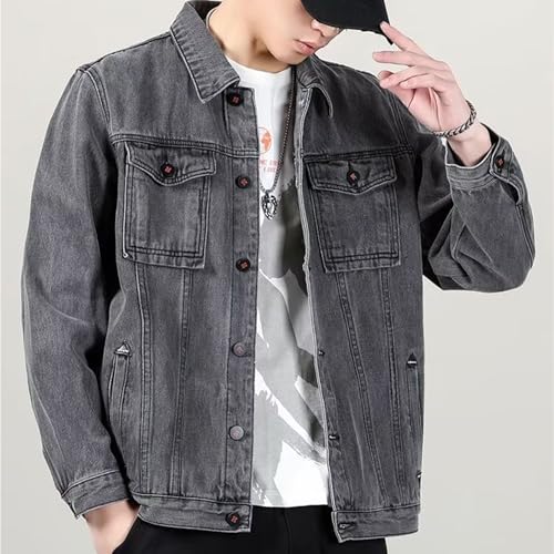Chaqueta de mezclilla ligera para hombre miniatura 2