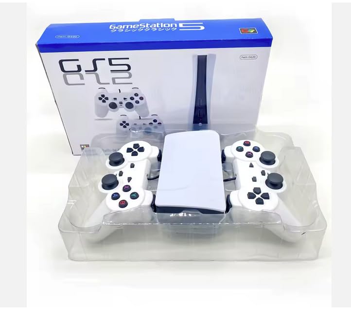 GS5-Mini TV Game Console P5 Retro Red and White Console FC Built-in 620 Games Controller