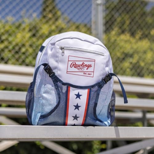 Image of Rawlings | T-Ball Equipment Bag Backpack | USA 250 Americana Edition