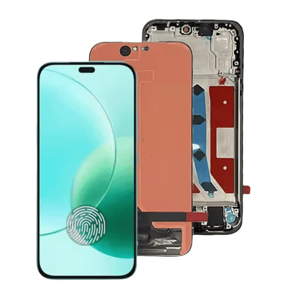 Écran tactile LCD Huawei Honor 400 lite ABR-NX1 argenté avec châssis de 6,7 pouces