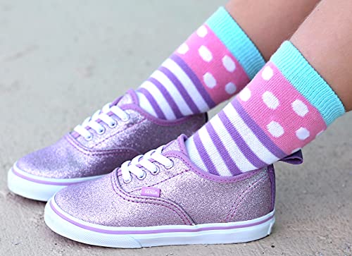 Jefferies Socks Dots/stripes Fashion Cotton Crew Socks 6 Pair Pack Sockshosiery4