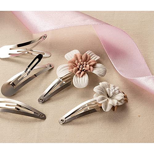 Snap Clips - 100-Pack Hair Clips, No Slip Metal Hair Barrette, Hair Pins, Accessories For Women, Girls, Toddlers, Kids, Salon, Hair Styling, Art Craft Diy Projects, Silver, 1.9 X 0.5 Inches #TOP1