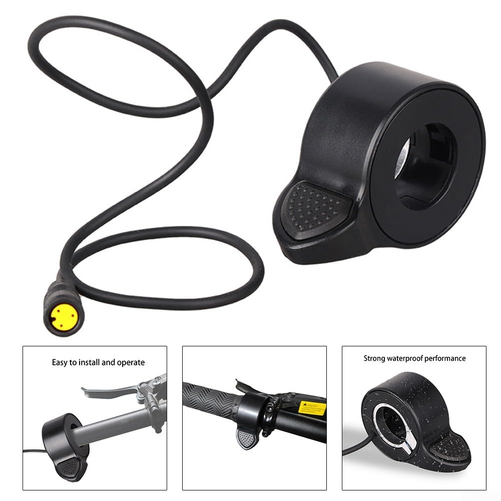 Acceleratore a pollice, manopola di controllo della velocità delle dita, acceleratore a pollice per bici elettrica da 36/48 V, compatibile con motore per Bafang BBS01 02 HD per M600 M400 G340