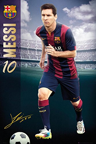 POSTER STOP ONLINE FC Barcelona - Sport Poster/Print (Lionel Messi - 2014/2015) (Size 24