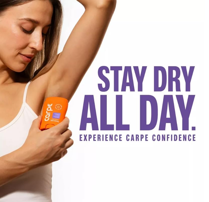 Carpe Women's 100HR Sweat & Odor Control Antiperspirant Deodorant - Lavender Citrus - 1.76oz: Under Arm, Paraben-Free, Cream, Vegan