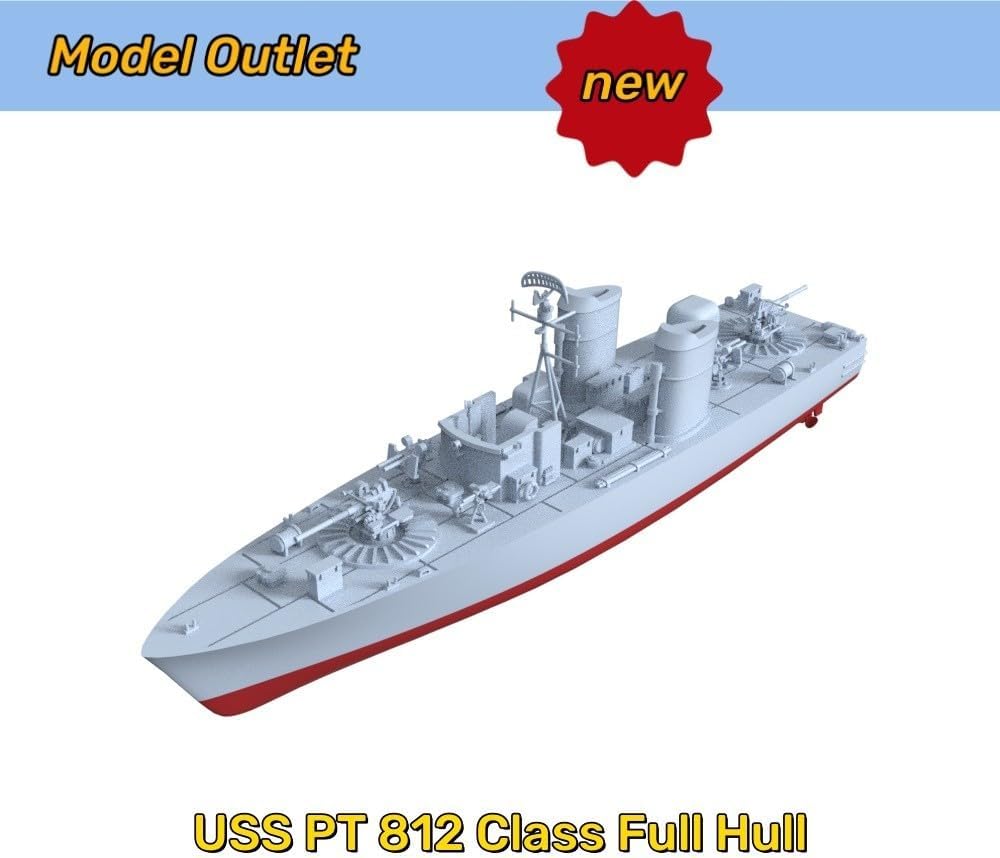 MRY-SFW 1/1800 USA 105' Torpedo Boat PT-812 Full Bottom
