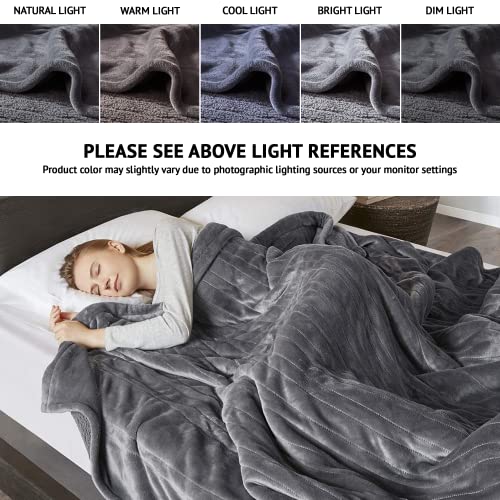 Beautyrest Heated Microlight To Berber Elect Electric Blanket With Two 20 Heat Level Setting Controllers, Queen: 84X90, Grey,Br54-0418 #TOP1