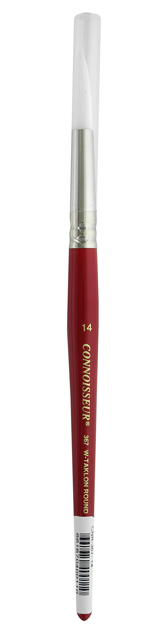 ConnoisseurConnoisseur Brush White Taklon Short Round #14