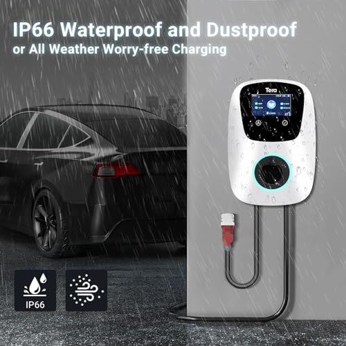 Wallbox avec câble 7 mètres et gestion par application pour véhicule électrique Type 2 - 6