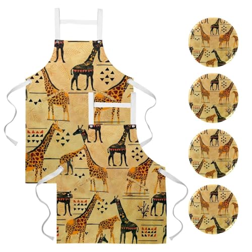 Tablier de cuisine en lot pour bar et restaurant avec motif animal