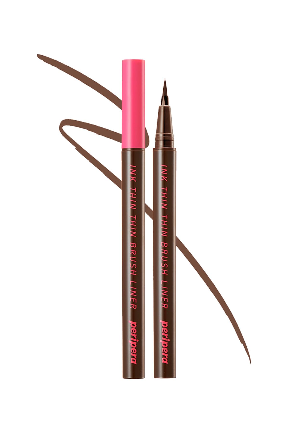 PERIPERA Hassas ve İnce Fırça Uçlu Kalem Eyeliner PERIPERA Ink Thin Thin Brush Liner (02 Brown Film)