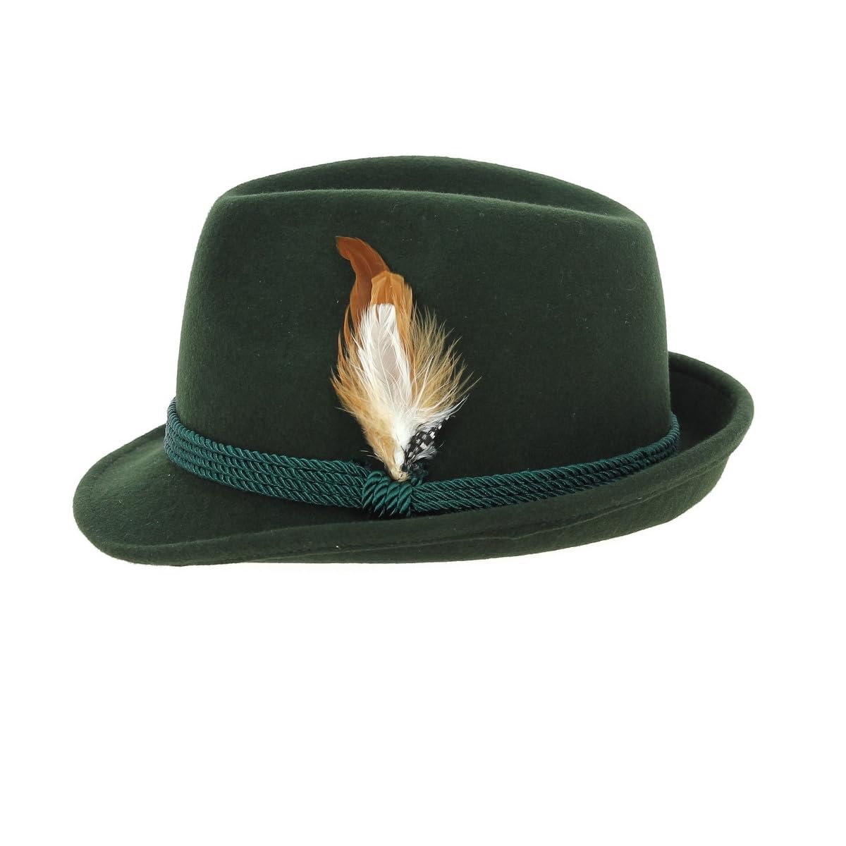 Traclet Chapeau Tyrolien Erlangen Feutre Laine Vert