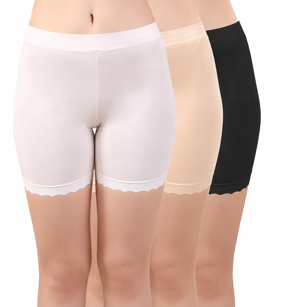 klassik High Waist Seamless Under Skirt Shorts for Women/Girls | Nylon Spandex Stretchable Skin Fit Shorties Tights Cycling Shorts | Biker Bicycle Shorts for Dresses, Gym, Saree & Everyday Wear-picture-41