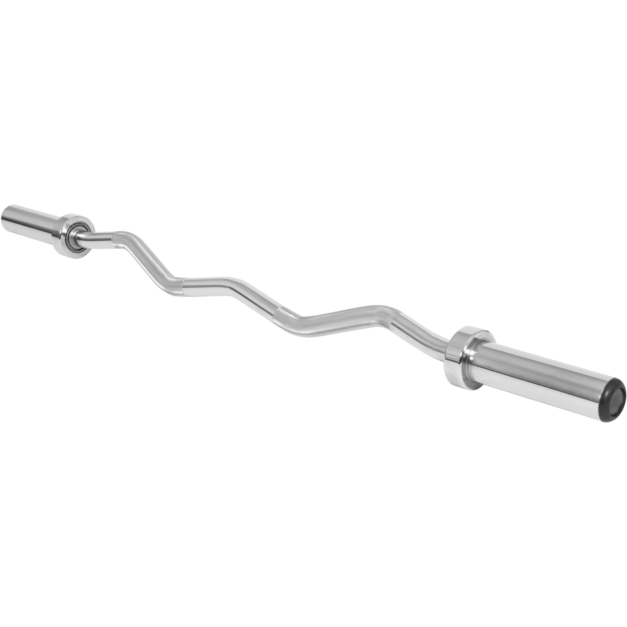 Gorilla Sports Barre curl 50mm avec Stop disques 120cm