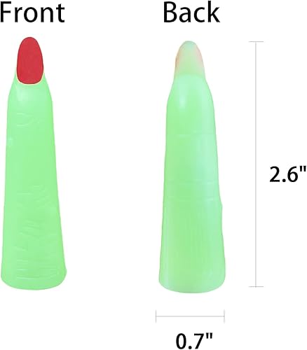 Miniatura 4 de 50 dedos de bruja que brillan en la oscuridad para niños, puntero de lectura de dedo, regalo para fiesta de Halloween, disfraz de bruja zombi,