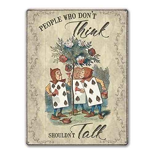 Agedsign Alice in Wonderland Poster, Vintage Metal Tin Sign Peopl...