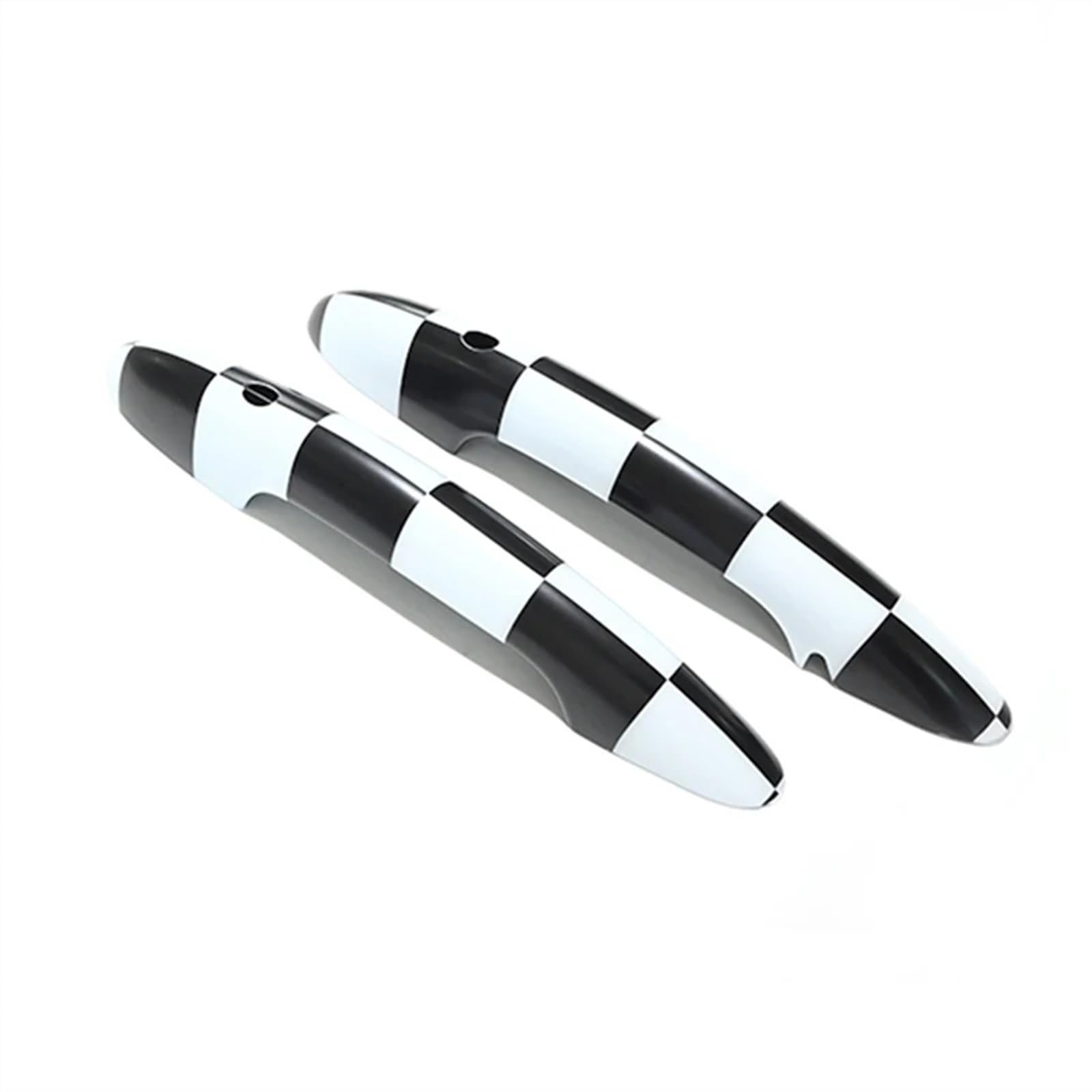 BYSKJZ Car Exterior Door Handle for MINI for Cooper for JCW for F56 for F57 Car Exterior Door Handle Side(Big Checker,with only Light)