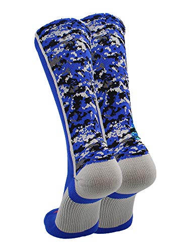 Image of TCK Athletic Crew Socks Digital Camo Football Basketball Lacrosse