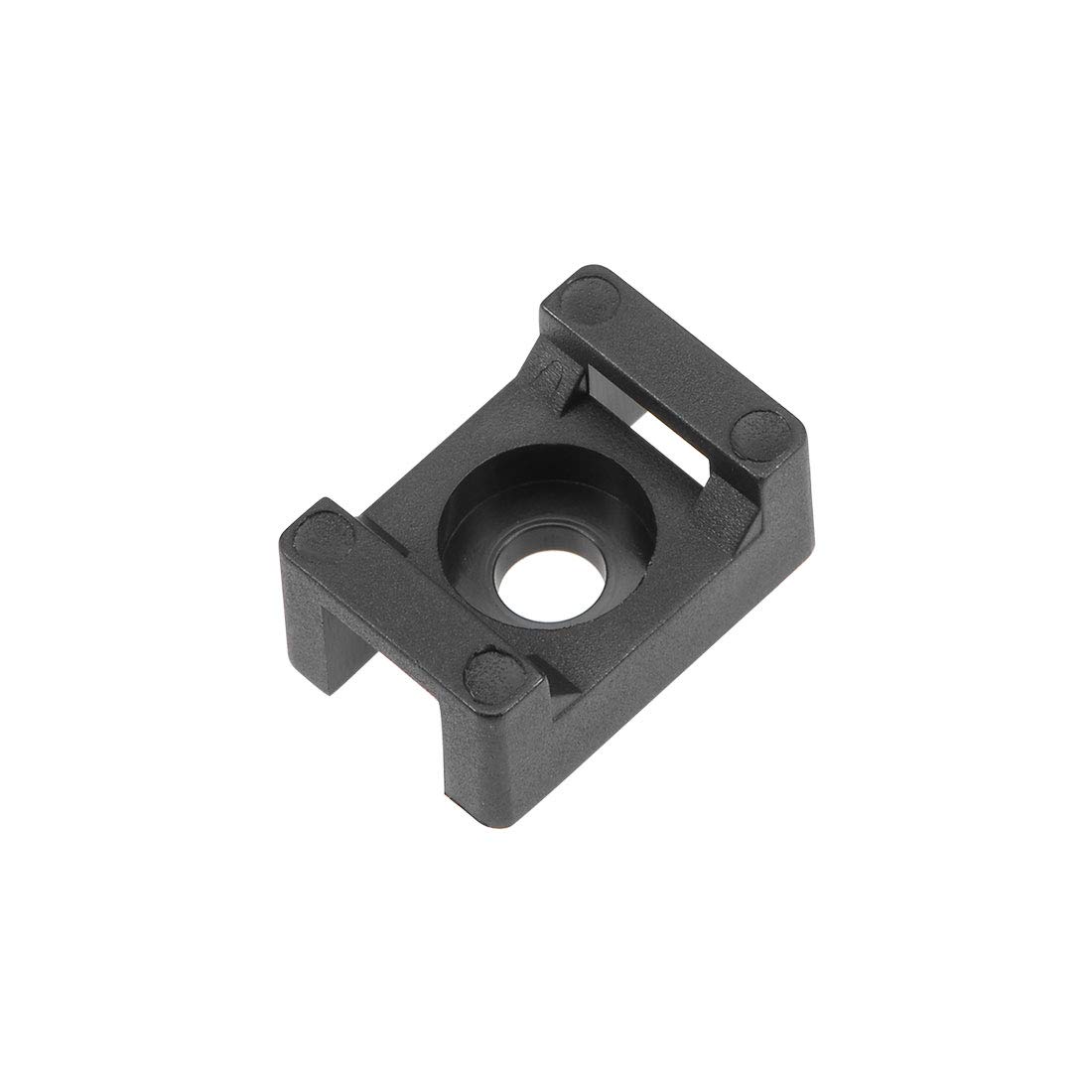 50 Stück Kabelbinder-Basis Aus Nylon – 15 X 10 X 7 Mm, Schwarz, Zum Fixieren Von Kabeln An Wand & Schreibtisch