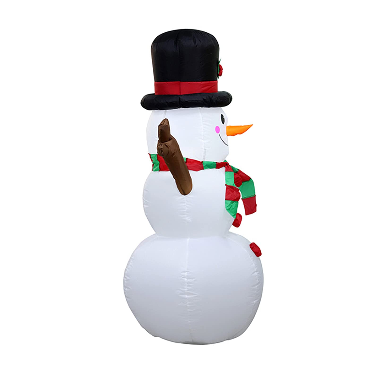 WIVAYE Peperkoekman Kerst Opblaasbare, 1,5 meter Hoge Kerst Opblaasbare Sneeuwpop met Ingebouwde Verlichting, LED Peperkoekman Opblaasbare Tuindecoratie voor Feestdecoratie, Koffie