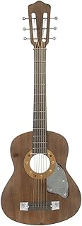 Hobby Lobby Guitar Wall Decor, 36 x 13 inches, Wood and Metal Design, Brown