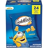 Goldfish Minions Cheddar Crackers, 24 Lunch Box Packs