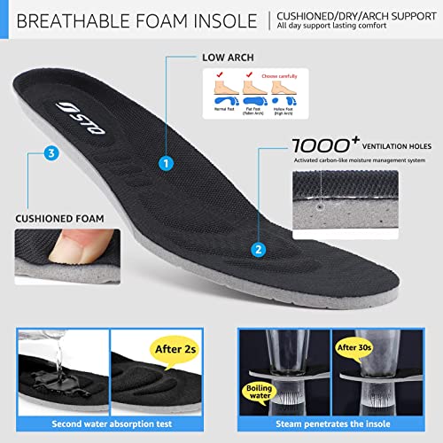 Stq Womens Walking Shoes Non Slip Nurse Shoes Orthotic Nursing Work Shoes All Black, 8 Us #TOP6