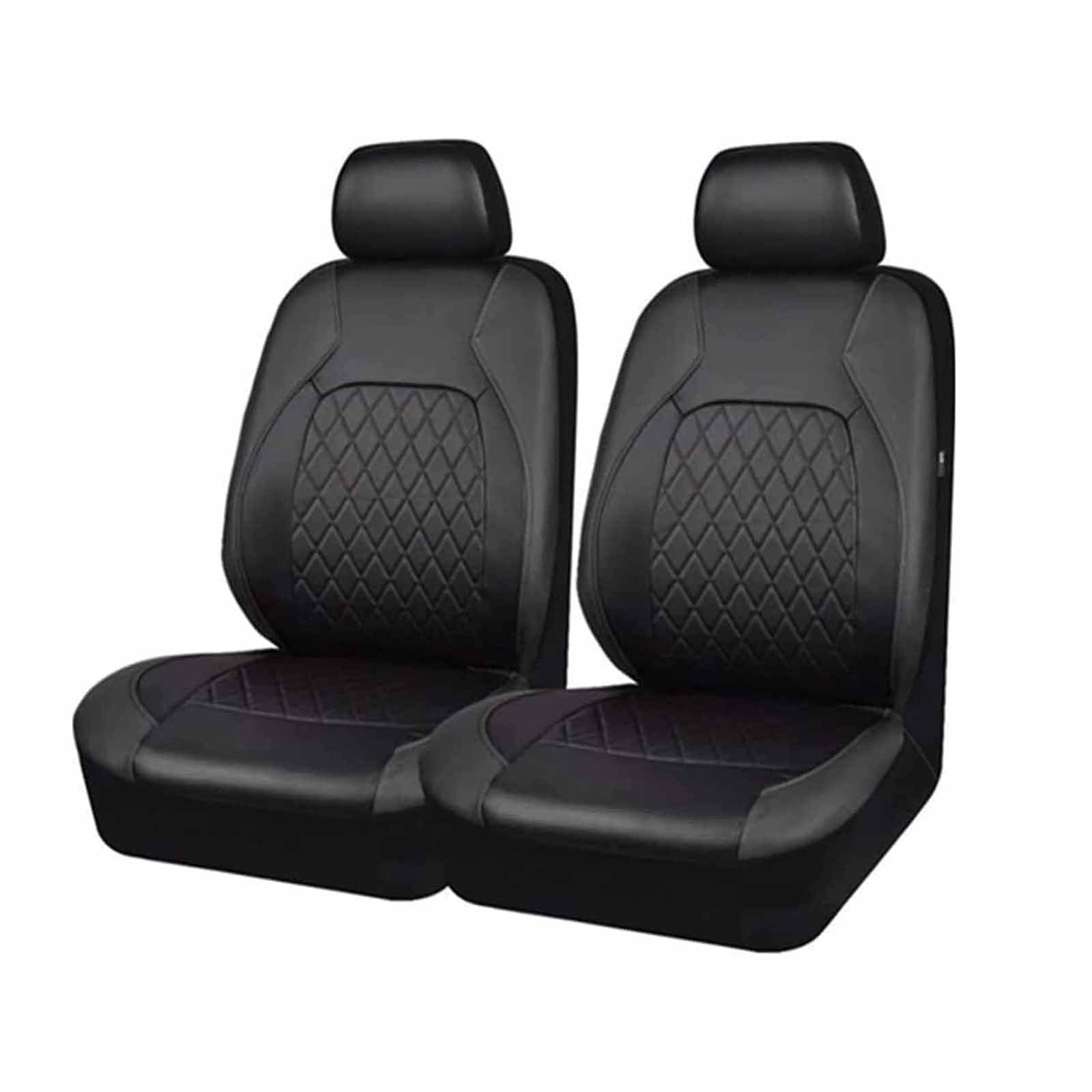 Auto Sitzbezüge Sets Für Citroen C3 Aircross C4 Aircross C5 Aircross C5 Aircross S, 9 Stück Leder Set Sitzbezug Komplett-Set wasserdichte Autositzschoner Zubehör,A/9pcs Set Black