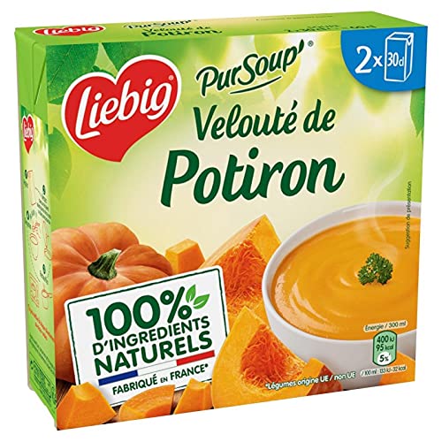 LIEBIG - Pursoup Velouté De Potiron À La Crème Fraiche Briques 600Ml - Lot De 4 - Offre Special