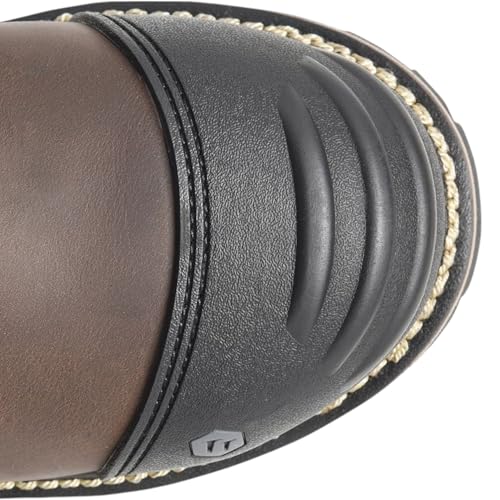 MATTERHORN Men’s I-Beam 6" Met Guard Carbon Composite Toe Waterproof Work Boot, Durable Leather, Slip-Resistant Sole, EH Rated3