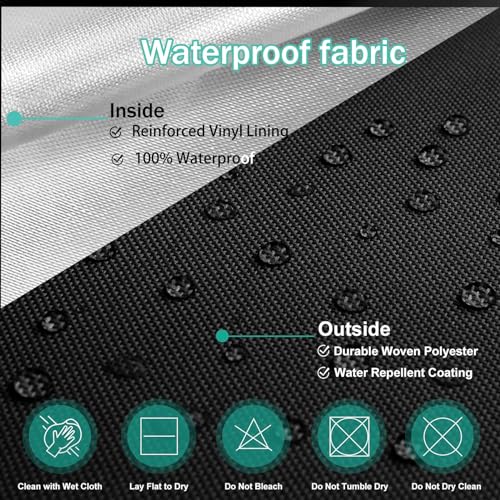 Fundas de jardín impermeables para tanques IBC - Fundas protectoras con cremallera y bolsa de almacenamiento, ideal para protección de contenedores de agua de lluvia al aire libre