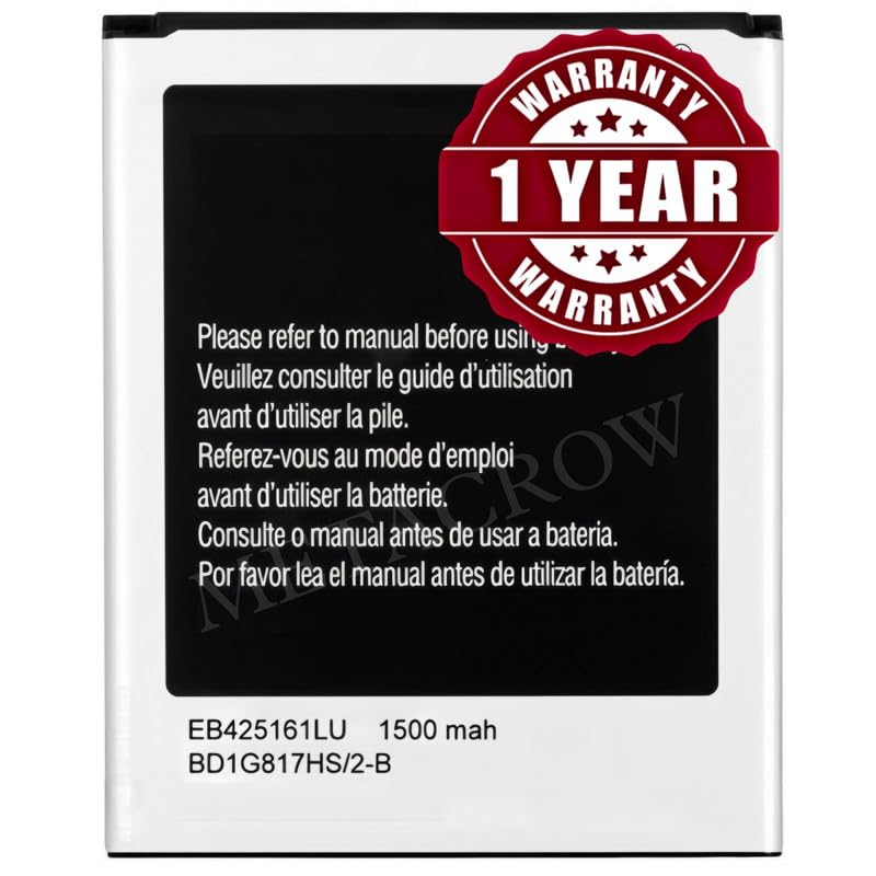 Image of Original EB425161LU Battery Compatible for Samsung Galaxy S Duos - (1500mAh) - 1 Year Warranty BC46