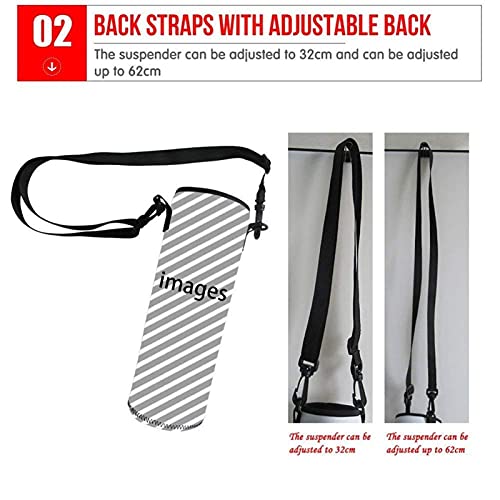 1PC Hot mouw tas carrier waterfles cover isolatie bottal sets neopreen beschermhoes met instelbare afneembare riem… - Image 6