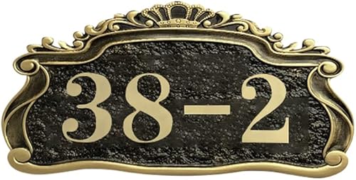 Letrero personalizado con placa de dirección para casa, letrero personalizado con nombre de calle fundido para puerta, habitación, placa acrílica