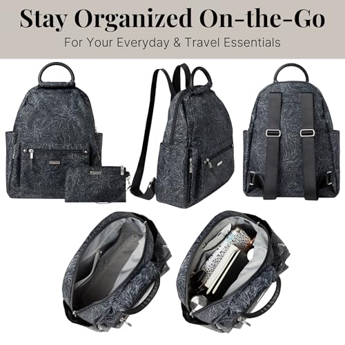 Baggallini Women's All Day Backpack, Midnight Blossom, One Size… 6