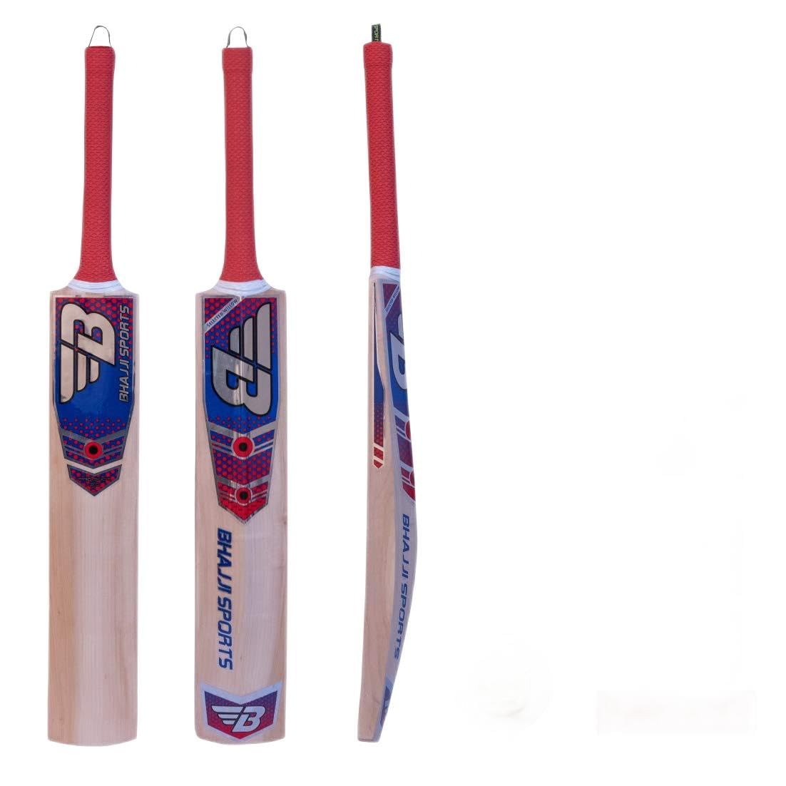 Kashmiri Willow Cricket BAT PRO Shot 3.0, BHAJJI Match Ball White and BAT Care KIT Including Fibre Tape Along with Toe Guard-image-10