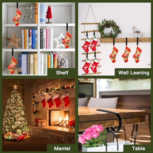 image for Ginbel Direct Christmas Stocking Holder for Mantle Non-Slip Adjustable