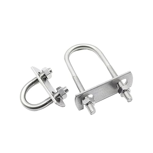 Tornillo extendido en forma de U de acero inoxidable 304/abrazadera de tubo en forma de U con deflector/perno en forma de U/aro cuadrado/aro de