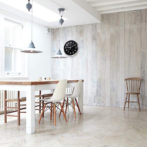 12 Inch Silver Aluminum Frame Wall Clock With Thermometer Hygrometer Battery Operated Silent Movement Decorative For Home #TOP5