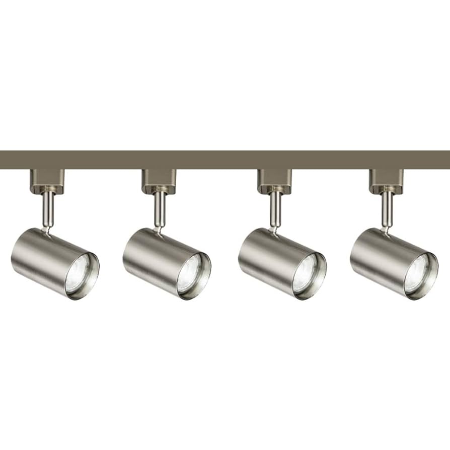 Brushed Chroe 5W GU10 LED 2 2 Eter 4 Spot Single Circuit Track Spot