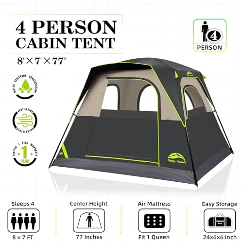 Happy Travel Tall Cabin Tent