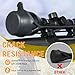 Glosaie Scope Cover, Scope Caps for Objectives up to 62mm Outside Diameter, Durable, All-Protective Rifle Scope Cover, Black