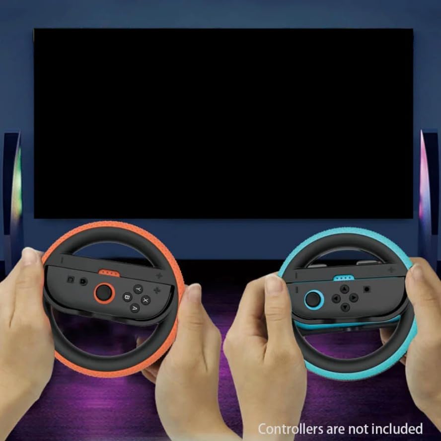 Racing Steering Wheels for Switch 2 Console Controller Handle Grips for NS 2 Joystick Gaming Accessories (Wheels)