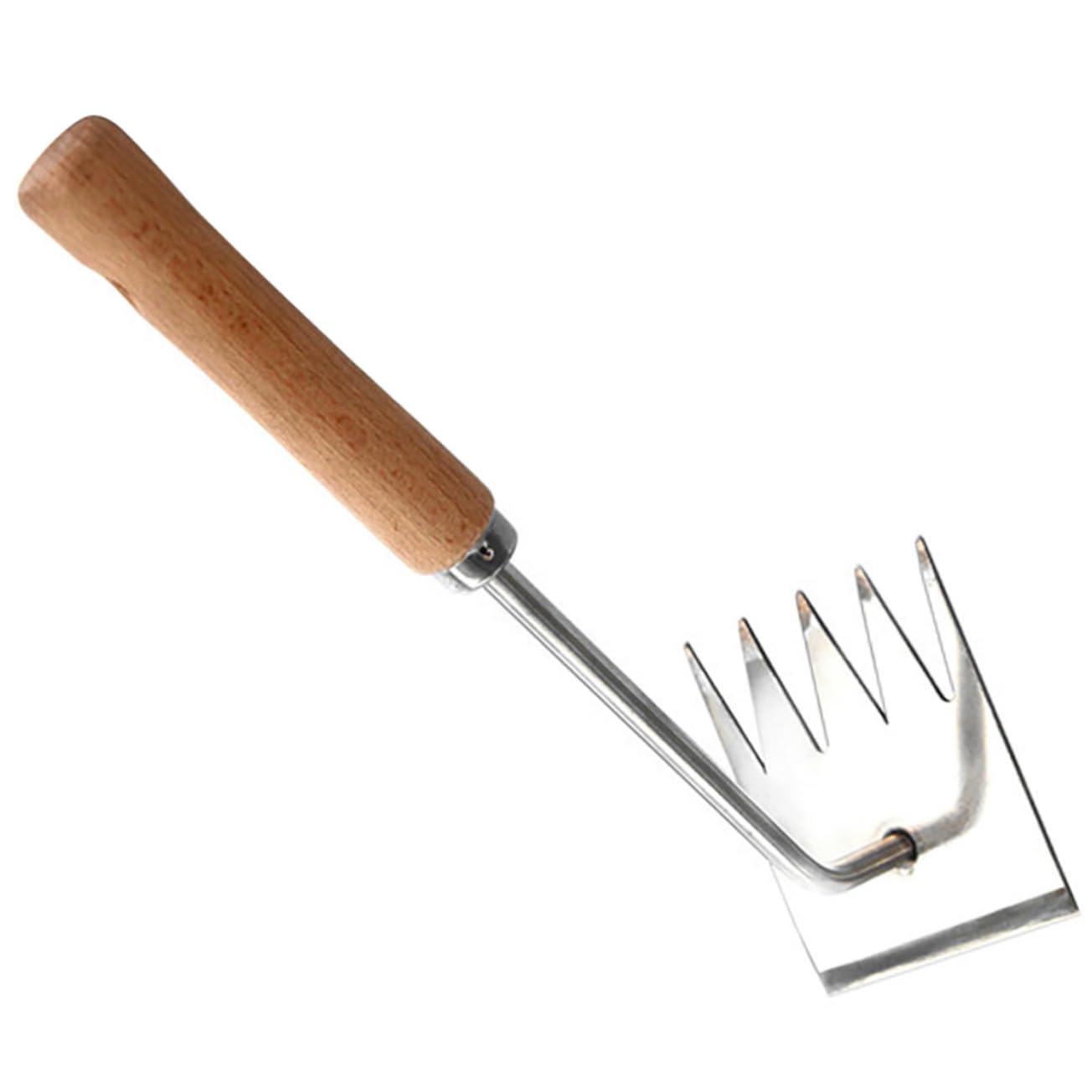Yardwe 4 Stück Gartengeräte zum Unkrautjäten gartenwerkzeuge multi tools unkrautvernichter unkrautschreck Rechen Jäter Gras wieder Multifunktion garten unkraut entfernen Rostfreier Stahl