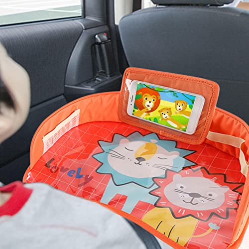 Bandeja de colo infantil - Mesa de mesa com bolso para armazenamento - Bandeja de alimentação ativa