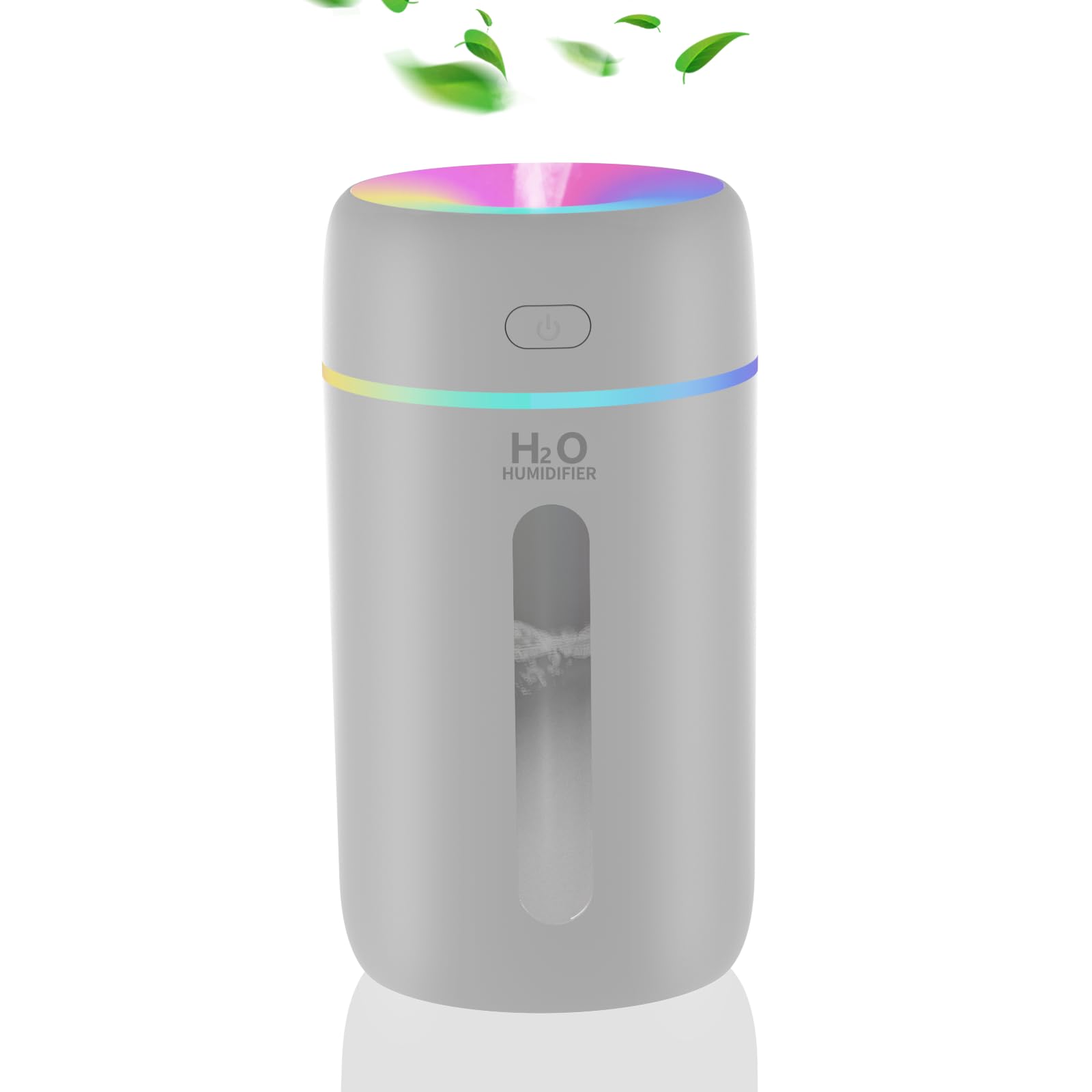Kissleaf Mini Air Humidifier for Bedroom with Night Light 23dB Quiet
