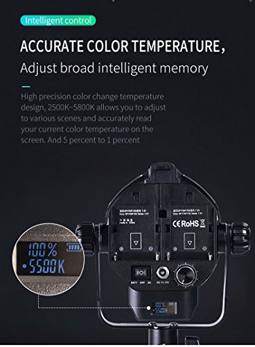 Boling Bl-50C/D Bi-Color Temperature 2500K~5800K Photography Continuous Lighting A Set Of 3 (Two Zoom Lens Led Light And One Fixed Focus) Led Light With Light Stand,Np-F750 Batteries #TOP2