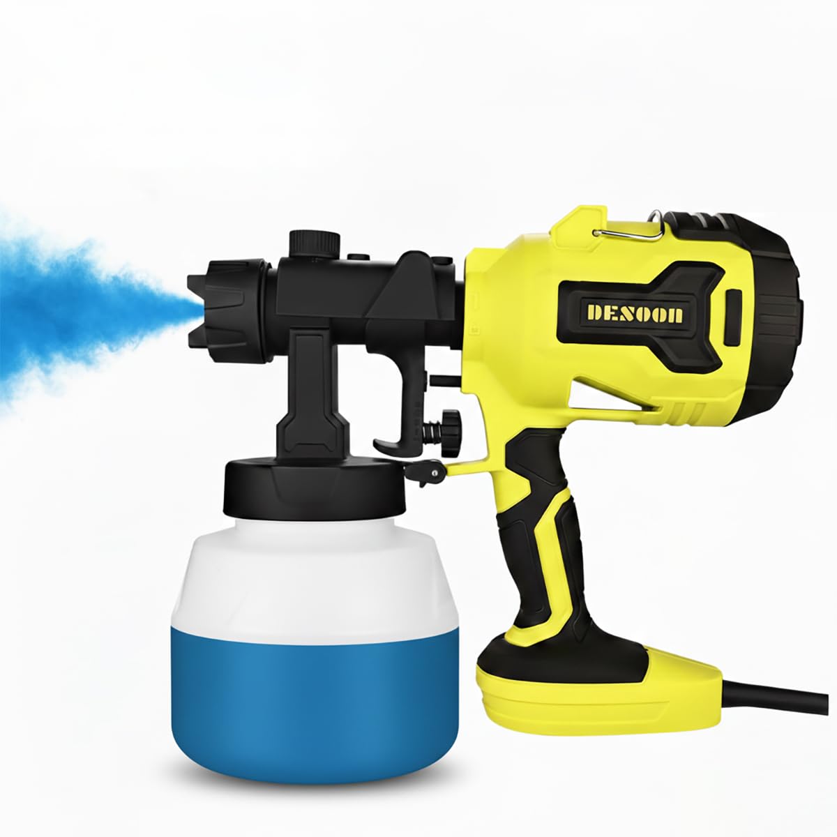 DESOON Pistola de Pintura 600W HVLP, 220v Elétrica Profissional Pulverizador de Tinta