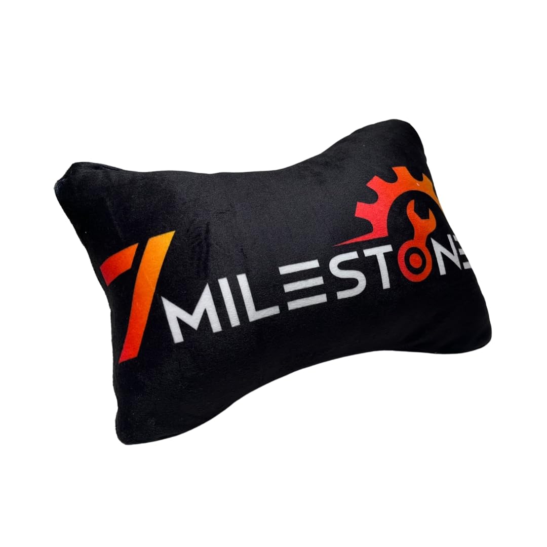 7 Mile Stone Car Neck Rest Pillow Set of 2 Black-image-19