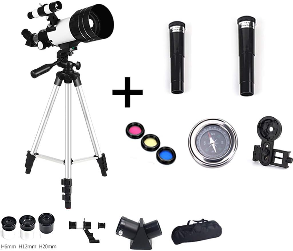 Monoculars Telescope, Travel Telescopes,Astronomical 70mm Aperture Refractor Telescopes for Adults Beginners with Portable Bag and Tripod